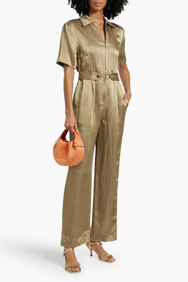 Balted Satin Jumpsuit