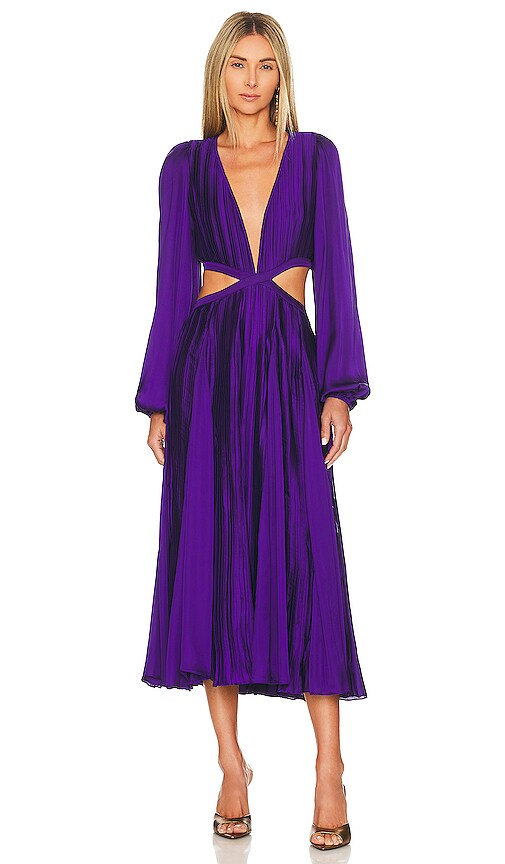 Rococo sand cassi long sleeve purple dress