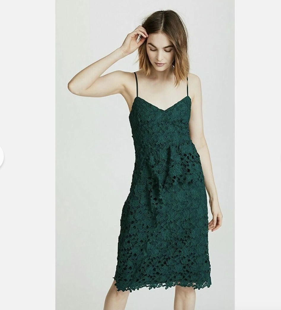 Vestido encaje verde