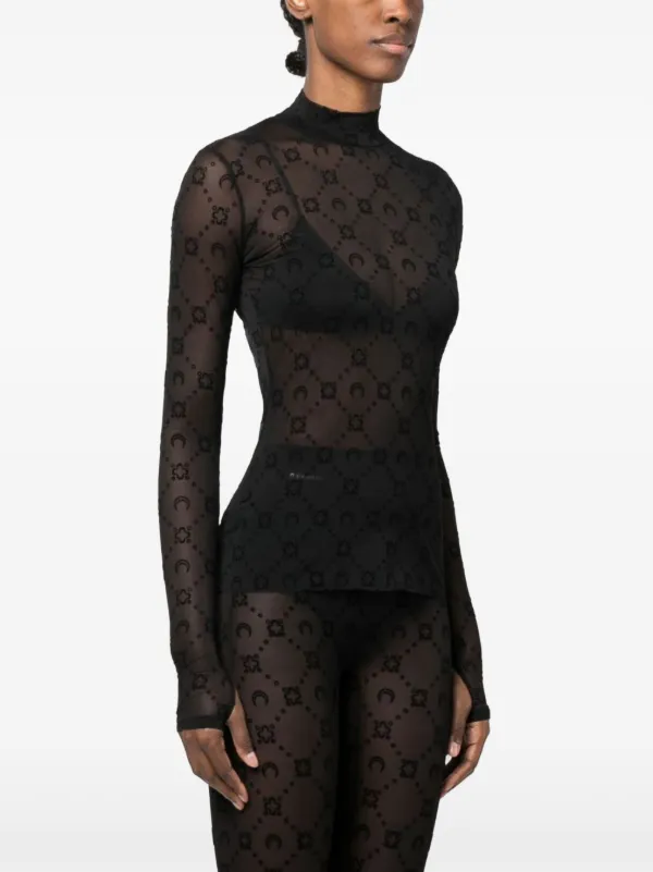 Top de malla con monograma 