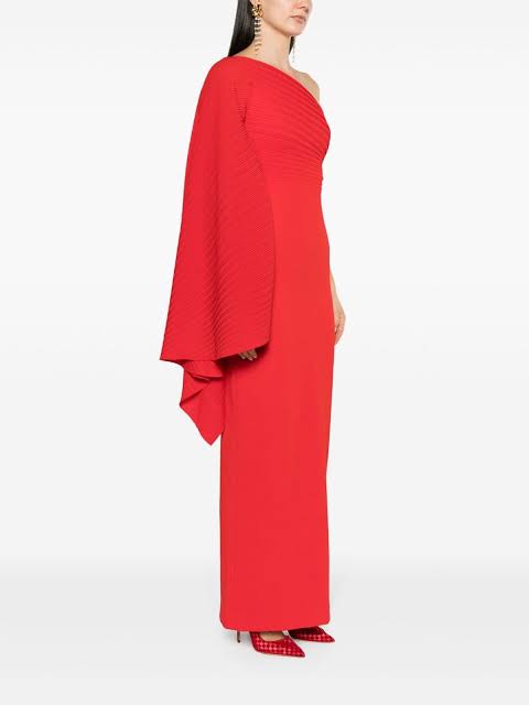 Lilia one shoulder draped solace London 